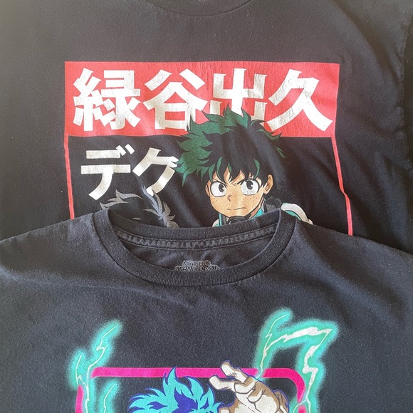 My Hero Academia Anime LOT: 2 Youth Large Tees and 3 Figures! One Low Price! - Picture 6 of 13